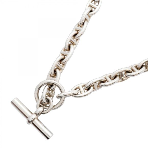 Hermès Chaine d'Ancre PM Necklace in Silver 925  Men's Women's Unisex - Picture 1 of 9